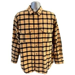 Filson Alaskan Guide 12006 Long Sleeve Heavy 100% Cotton Twill Shirt Mens Size L